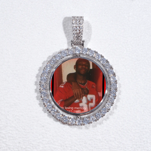 3D Spinning 2-Faced Custom Picture Pendant