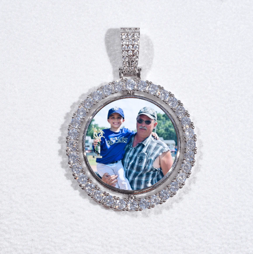 3D Spinning 2-Faced Custom Picture Pendant