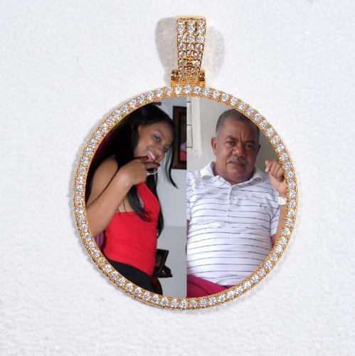 MEDIUM 3D CIRCLE CUSTOM PICTURE PENDANT