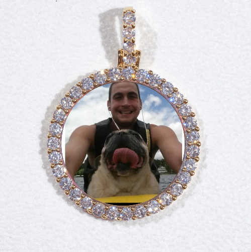 3D CIRCLE CUSTOM PICTURE PENDANT SMALL SIZE