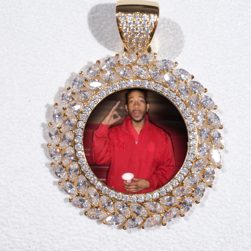 Large 3D Wheat Ear Custom Picture Pendant