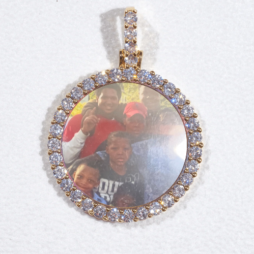 3D CIRCLE CUSTOM PICTURE PENDANT SMALL SIZE