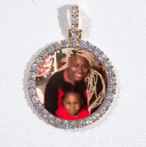 3D CIRCLE CUSTOM PICTURE PENDANT SMALL SIZE