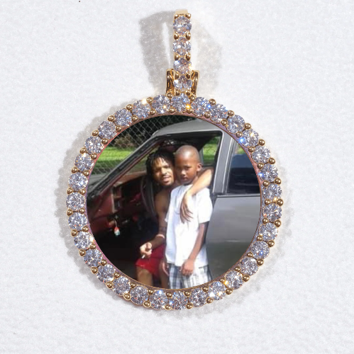 3D CIRCLE CUSTOM PICTURE PENDANT SMALL SIZE