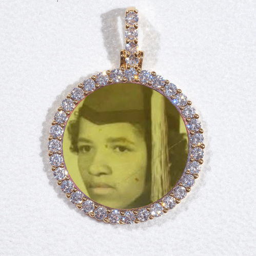 3D CIRCLE CUSTOM PICTURE PENDANT SMALL SIZE