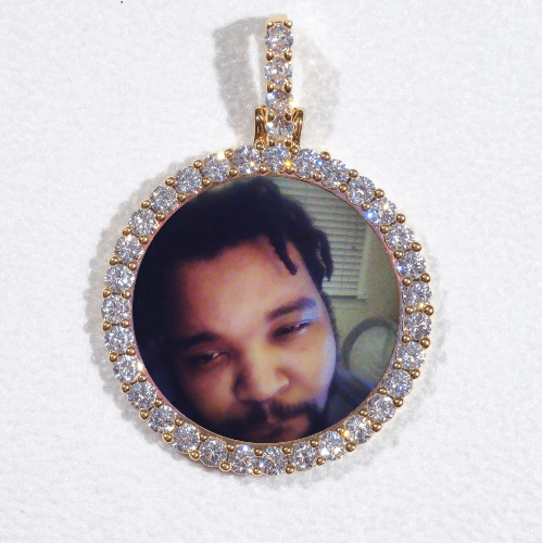 3D CIRCLE CUSTOM PICTURE PENDANT SMALL SIZE