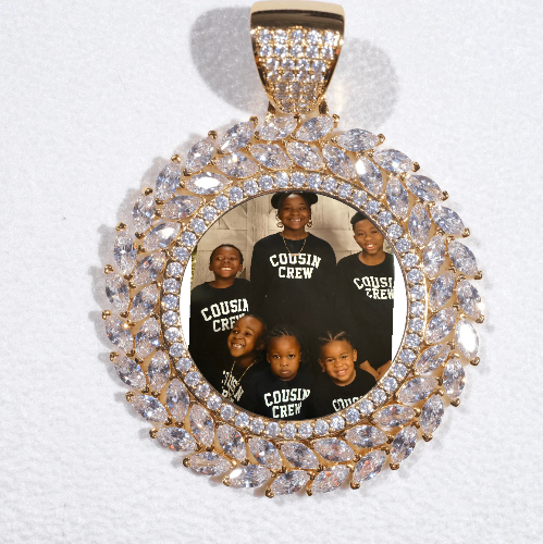 Large 3D Wheat Ear Custom Picture Pendant