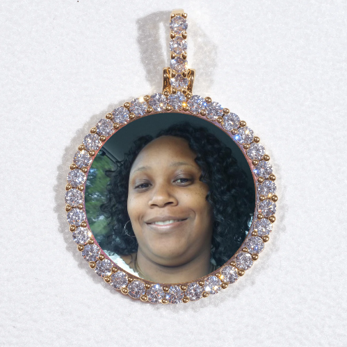 3D CIRCLE CUSTOM PICTURE PENDANT SMALL SIZE