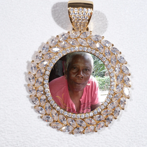 Large 3D Wheat Ear Custom Picture Pendant