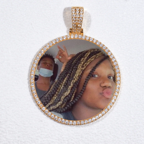 MEDIUM 3D CIRCLE CUSTOM PICTURE PENDANT