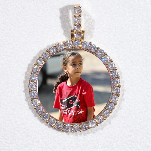 3D CIRCLE CUSTOM PICTURE PENDANT SMALL SIZE