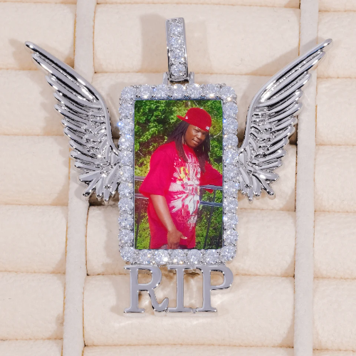 RIP WING 3D CUSTOM PICTURE PENDANT