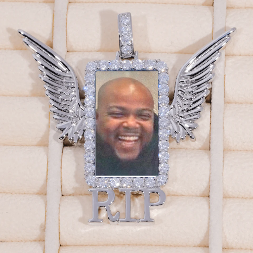 RIP WING 3D CUSTOM PICTURE PENDANT