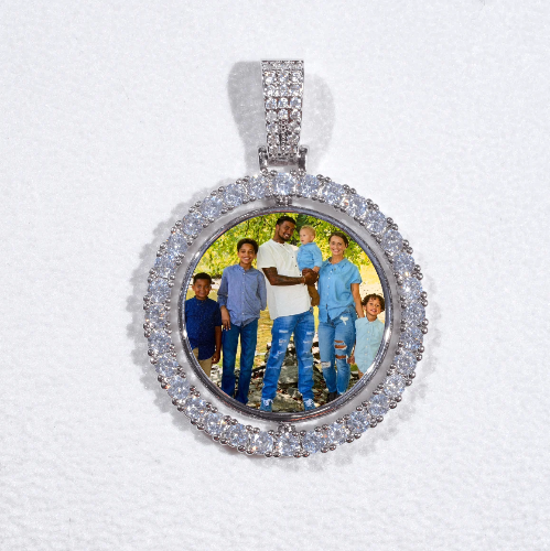 3D Spinning 2-Faced Custom Picture Pendant