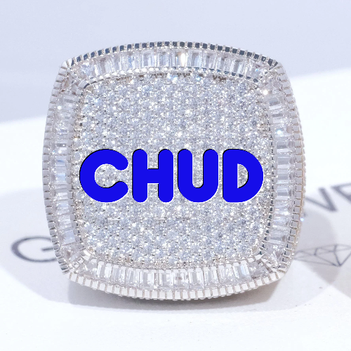 CUSTOM LETTER 3D ICED RING