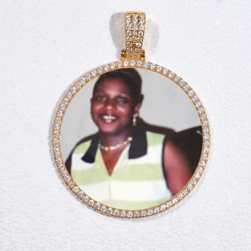 MEDIUM 3D CIRCLE CUSTOM PICTURE PENDANT