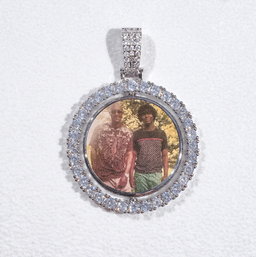 3D Spinning 2-Faced Custom Picture Pendant