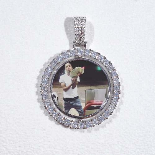3D Spinning 2-Faced Custom Picture Pendant