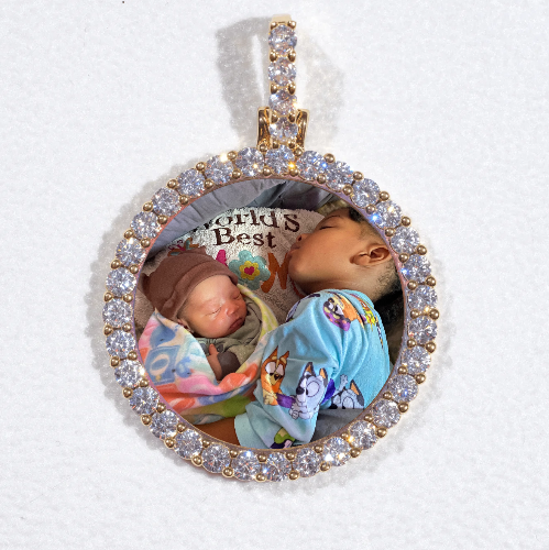 3D CIRCLE CUSTOM PICTURE PENDANT SMALL SIZE
