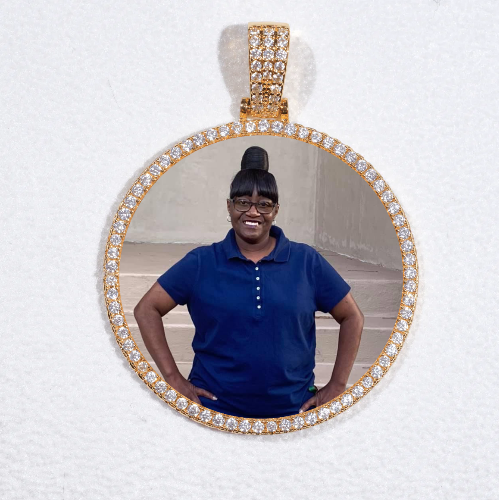 MEDIUM 3D CIRCLE CUSTOM PICTURE PENDANT