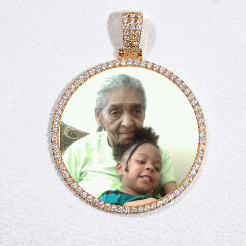 MEDIUM 3D CIRCLE CUSTOM PICTURE PENDANT