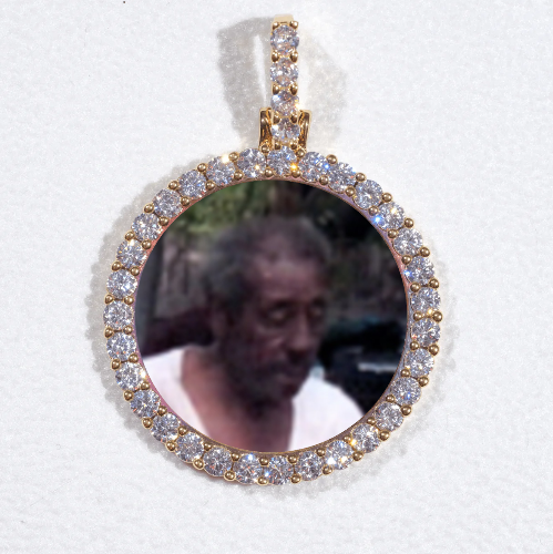 3D CIRCLE CUSTOM PICTURE PENDANT SMALL SIZE