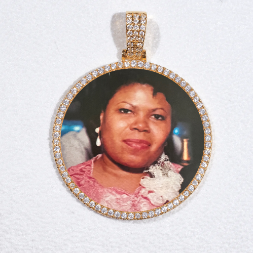 MEDIUM 3D CIRCLE CUSTOM PICTURE PENDANT