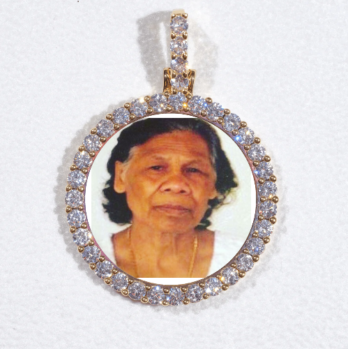 3D CIRCLE CUSTOM PICTURE PENDANT SMALL SIZE