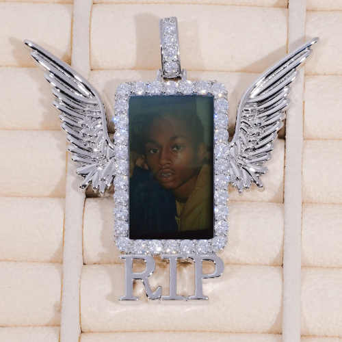 RIP WING 3D CUSTOM PICTURE PENDANT