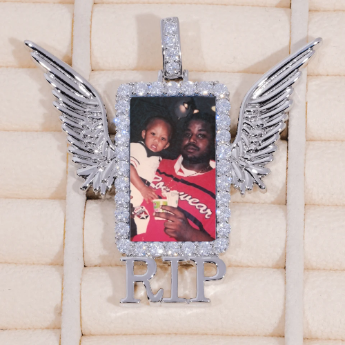 RIP WING 3D CUSTOM PICTURE PENDANT