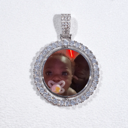 3D Spinning 2-Faced Custom Picture Pendant