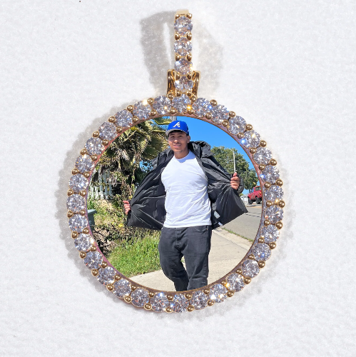 3D CIRCLE CUSTOM PICTURE PENDANT SMALL SIZE