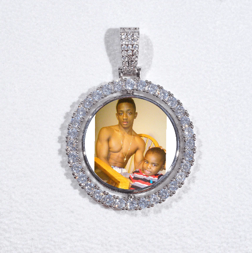 3D Spinning 2-Faced Custom Picture Pendant