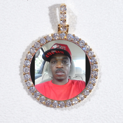 3D CIRCLE CUSTOM PICTURE PENDANT SMALL SIZE