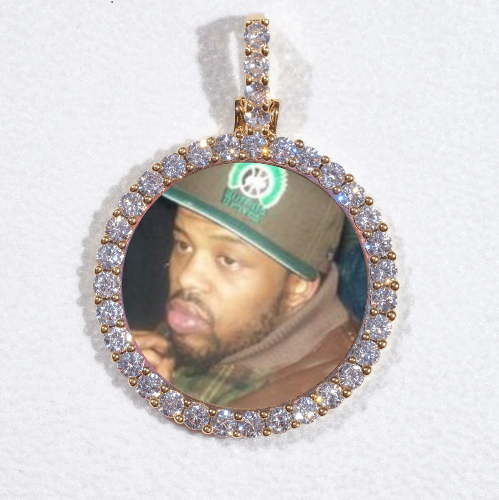 3D CIRCLE CUSTOM PICTURE PENDANT SMALL SIZE