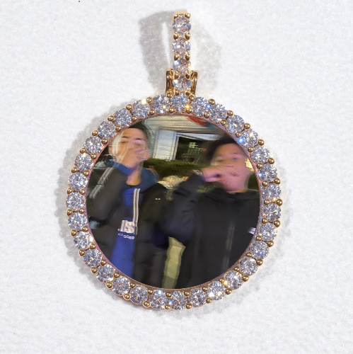 3D CIRCLE CUSTOM PICTURE PENDANT SMALL SIZE