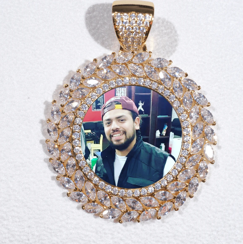Large 3D Wheat Ear Custom Picture Pendant