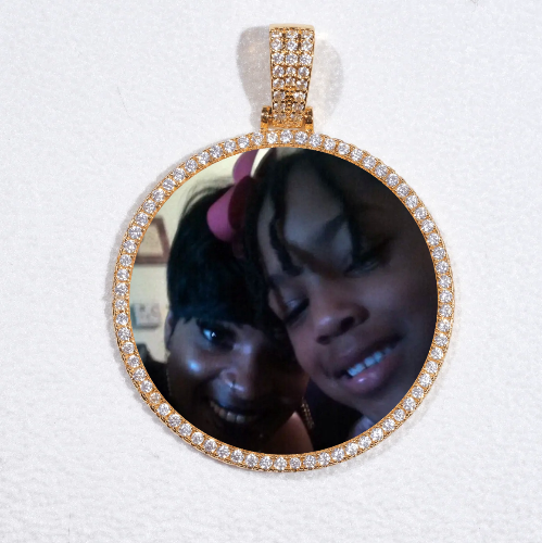 MEDIUM 3D CIRCLE CUSTOM PICTURE PENDANT