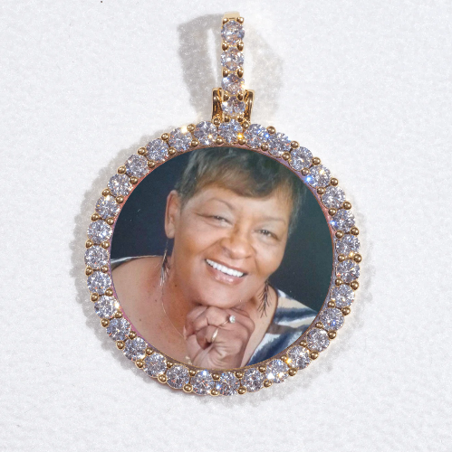 3D CIRCLE CUSTOM PICTURE PENDANT SMALL SIZE