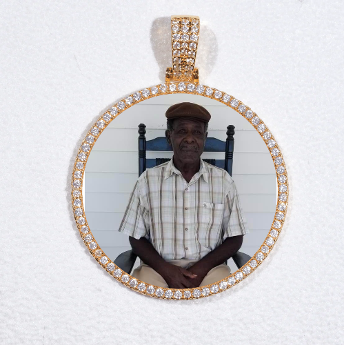 MEDIUM 3D CIRCLE CUSTOM PICTURE PENDANT