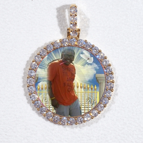 3D CIRCLE CUSTOM PICTURE PENDANT SMALL SIZE
