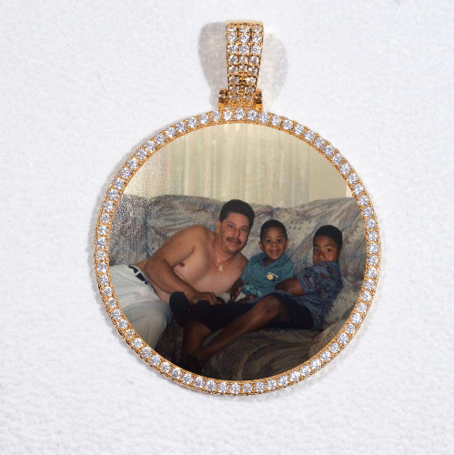 MEDIUM 3D CIRCLE CUSTOM PICTURE PENDANT