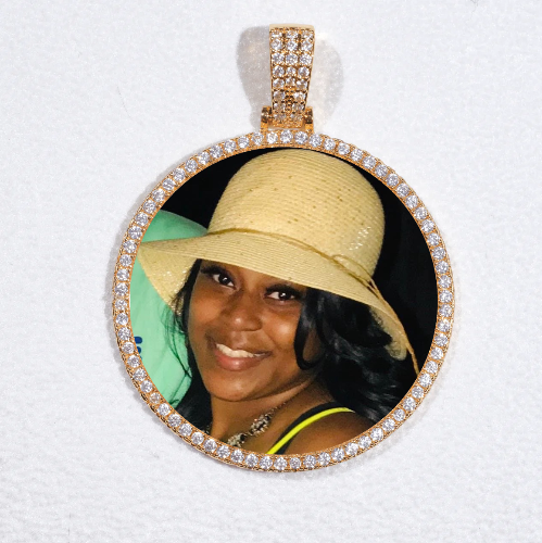 MEDIUM 3D CIRCLE CUSTOM PICTURE PENDANT