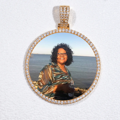 MEDIUM 3D CIRCLE CUSTOM PICTURE PENDANT