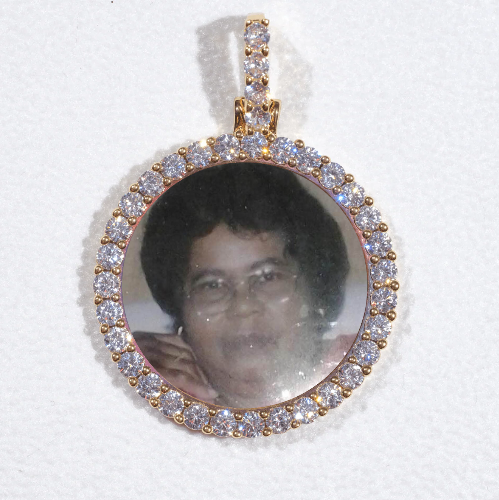 3D CIRCLE CUSTOM PICTURE PENDANT SMALL SIZE