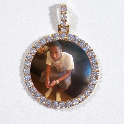 3D CIRCLE CUSTOM PICTURE PENDANT SMALL SIZE