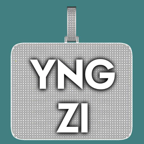 CUSTOM LETTER NECKLACE 3D BIG SQUARE
