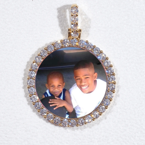 3D CIRCLE CUSTOM PICTURE PENDANT SMALL SIZE