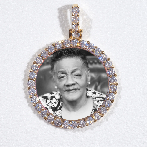 3D CIRCLE CUSTOM PICTURE PENDANT SMALL SIZE