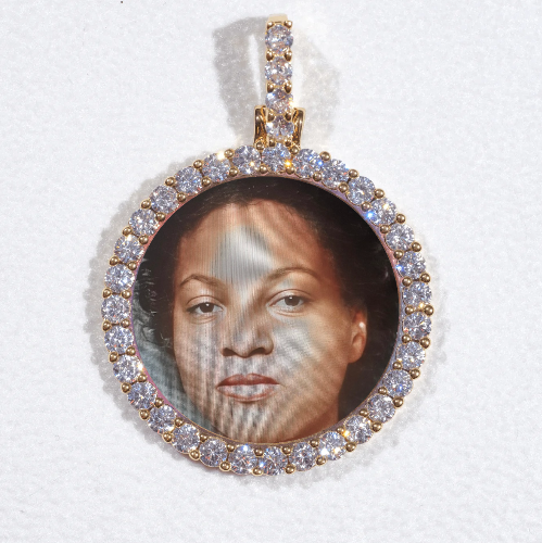 3D CIRCLE CUSTOM PICTURE PENDANT SMALL SIZE